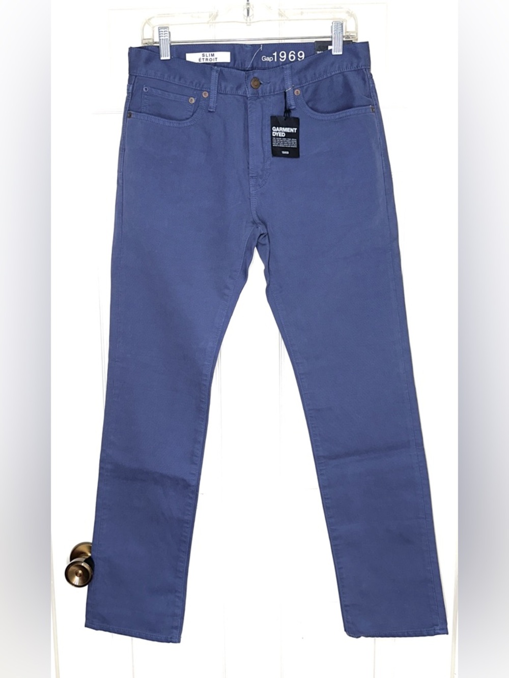 GAP Slim Straight Pants Neptune Blue 30”x32”
